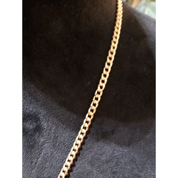Womens Gold Tone Crescent Collar Necklace with Lobster Clasp Closure - Picture 4 of 6